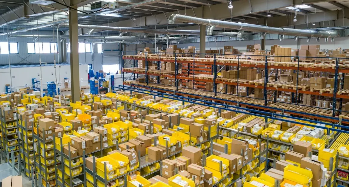 Cold chain logistics warehouse showing organized temperature-controlled distribution in East Africa