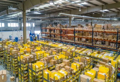 Cold Chain Logistics Warehouse Cold chain logistics warehouse showing organized temperature-controlled distribution in East Africa