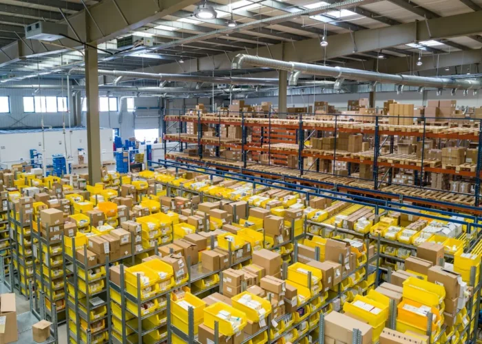 Cold Chain Logistics Warehouse Cold chain logistics warehouse showing organized temperature-controlled distribution in East Africa
